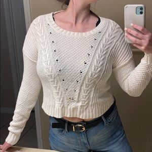 Size large crop top sweater